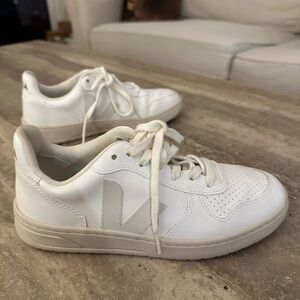 Veja White Sneakers with Subtle Logo